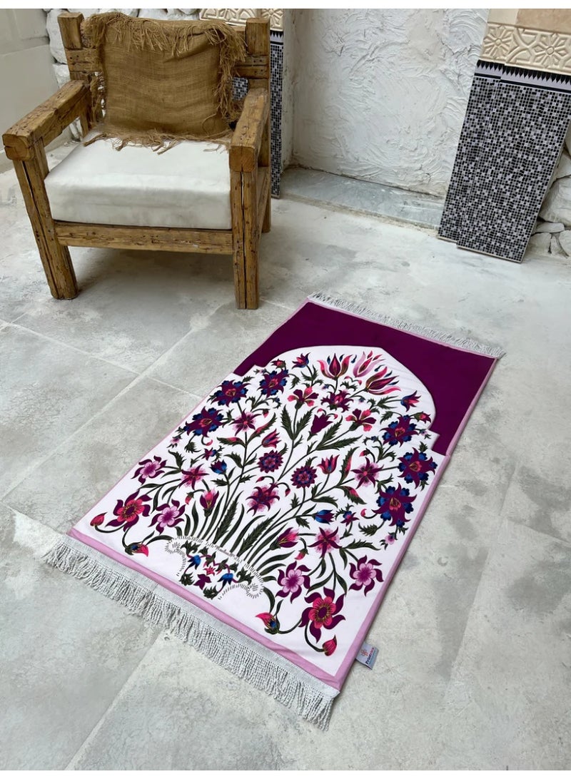 سجادة صلاة إسلامية - سجادة صلاة إسلامية فاخرة وناعمة بتصميم إسلامي أنيق - Image 2